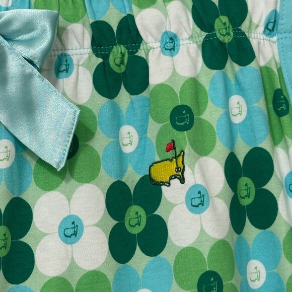 Magnolia Lane Women's Masters Pajama Pants Loungewear Green Blue Cotton Size XS - Picture 4 of 12